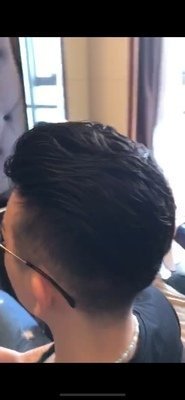 极客假发片大背头效果背面 极客假发片大背头效果背面