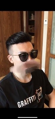 极客假发片大背头效果正面 极客假发片大背头效果正面