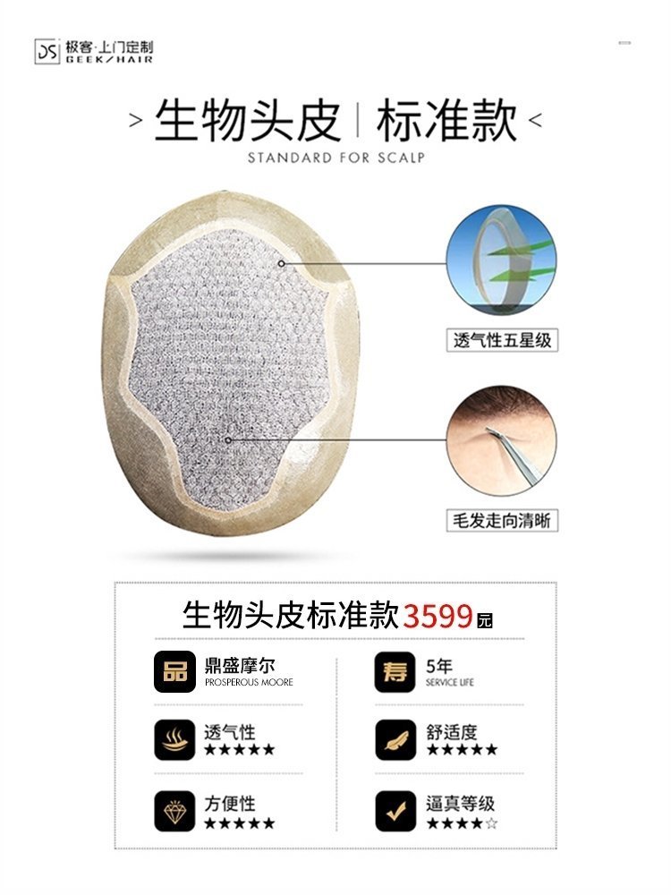 标准款：围边一圈是生物头皮