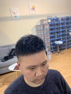 补发后帅气正面效果 补发后帅气正面效果