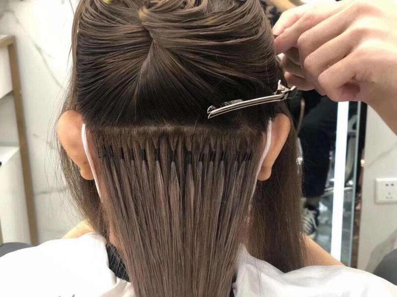 女士接发效果